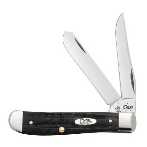 Case XX Jigged Buffalo Horn Mini Trapper Pocket Knife - 1 of 4