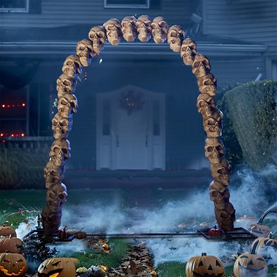 Joyfy 7.2 FT Halloween Outdoor Decorations, Scary Giant Skeleton Archway Decor, Skull Arch for Halloween Yard Garden Lawn Haunted House Decorations