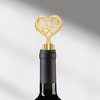 Unique Bargains Bottle Stoppers Zinc Alloy PTR Gold Tone Black 4.13"x1.57"x0.79" 1Pcs - 2 of 3