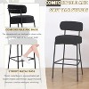DYHOME Bar Stools Set of 4, 27 Inches Counter Height Kitchen Bar Stools with Back, Modern Metal Tall Bar Stools for Kitchen Island - 4 of 4