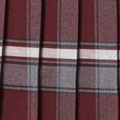 burgundy plaid