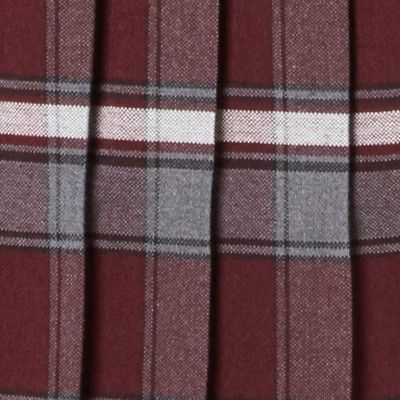 burgundy plaid