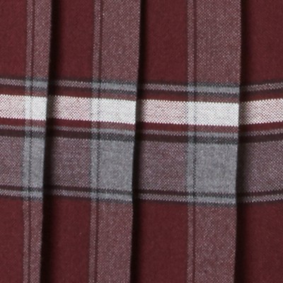 burgundy plaid