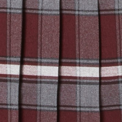 burgundy plaid