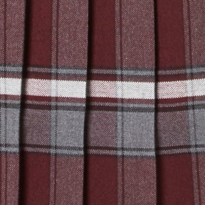 burgundy plaid