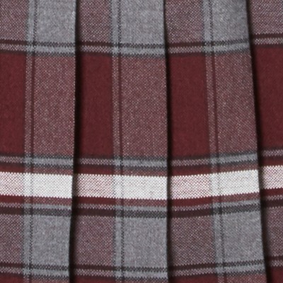 burgundy plaid