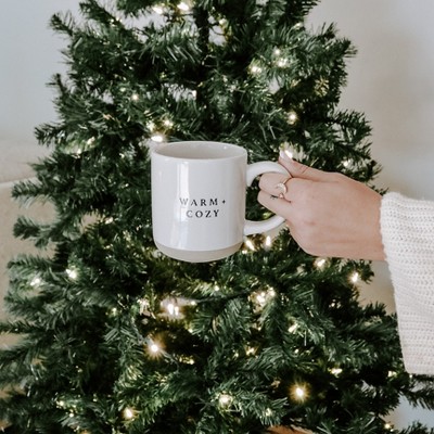 Warm and Cozy White Ceramic Christmas Coffee Mug