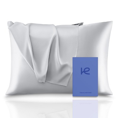 Kickoff 100% Organic Mulberry Soft Silk Pillowcase, Hidden Zipper, Highest 6A+ Grade 22 Momme Cooling For Hair & Skin, Hypoallergenic, Pillow Cover