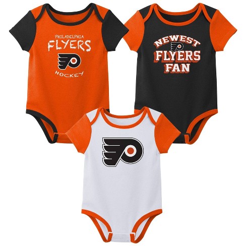 Nhl Philadelphia Flyers Infant Boys' 3pk Bodysuit : Target