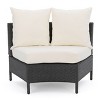 GDFStudio Harper Outdoor Wicker 8 Seater Sectional Sofa Set - 3 of 4