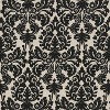  Essence Damask 2pc Rectangular Outdoor Throw Pillow Set Black - Pillow Perfect - image 4 of 4