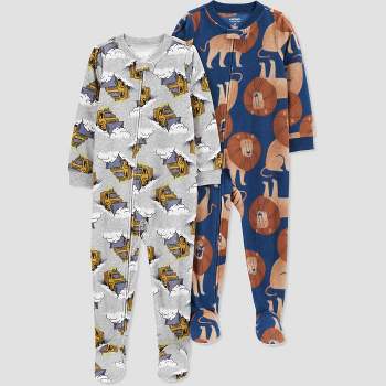 Carter's Just One You®️ Toddler Boys' 2pk Fleece Footed Pajama