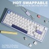 MaseiKar Wireless Mechanical Keyboard, Full Aluminum CNC, 65% Knob Control, Bluetooth/2.4G/Wired, Hot Swappable Pre-lubed Switches - 3 of 4