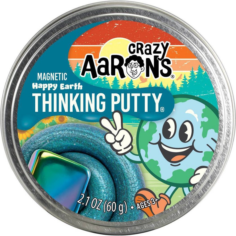 Crazy Aaron's Happy Earth Magnetic 3.5" Thinking Putty Tin