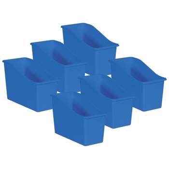 Teacher Created Resources® Blue Plastic Book Bin, Pack of 6