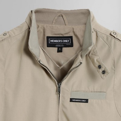 Мужские куртки Members Only Men's Classic Iconic Racer Bomber Jacket - Khaki - Large — фото 7