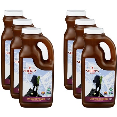 Chai Unsweetened Chai Concentrate - Case of 6 - 32 fl. oz