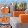 Unique Bargains Non-Slip Soft Stretch Leaf Pattern Armchair Slipcovers - 3 of 4