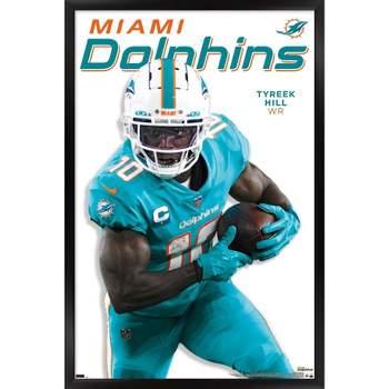 Trends International NFL Miami Dolphins - Tyreek Hill Feature Series 23 Framed Wall Poster Prints