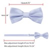 Allegra K Men's Pre-tied Solid Adjustable Classic Tuxedo Wedding Bow Ties - 4 of 4