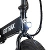 GOTRAX Adult F1 20" Step Over Electric Hybrid Bike - Black - 3 of 4
