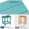 Adirondack Square Outdoor Side Table,Weather Resistant Patio End Tables,Durable Small Patio Table for Beach,Pool,Garden, Balcony, Porch - 4 of 4