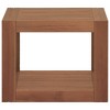 vidaXL Bathroom Cabinet Natural Teak Solid Teak Wood - Brown and Black - 43.3" x 17.7" x 13.8" - 2 of 4