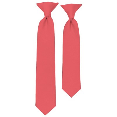Solid Color Pre-tied Clip On Necktie For Boy