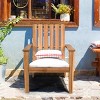 Tangkula 4-Piece Adirondack Chair Acacia Wood Outdoor Armchairs Weather Resistant for Patio Garden Backyard Lawn Seating - 2 of 4