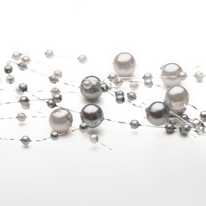 Sullivans Gray Bead Garland 60"L Gray - 1 of 2