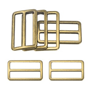 Unique Bargains Zinc Alloy Durable Multipurpose Tri Glide Metal Buckles for Bags 6 Pcs - 1 of 4