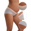 INSPIRE CHIC Women's Low Waist Seamless Ice Silk Maternity Briefs Pregnancy Under the Bump Underwear - 3 of 4