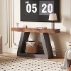 TackView 2-Tier Sofa Table with Open Storage Shelves, 55''Farmhouse Wooden Entryway Table, for Home Office - 2 of 4