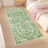 Insect Botanical Washable Rugs for Living Room Non Slip Low Pile Modern Floral Printed Accent Rug Stain Resistant Indoor Carpet - 4 of 4