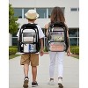Heavy Duty Backpack, Large Capacity Transparent Bookbag with Reinforced Straps for Security, Travel, and Events - 3 of 4