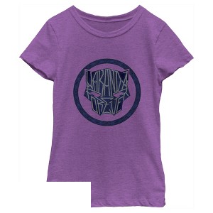 Girl's Black Panther: Wakanda Forever Panther Logo T-Shirt - 1 of 4