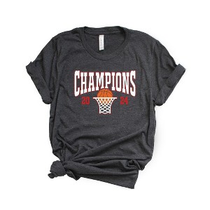 Simply Sage Market Women's College Basketball 2024 Champions NC Short Sleeve Graphic Tee - 1 of 2
