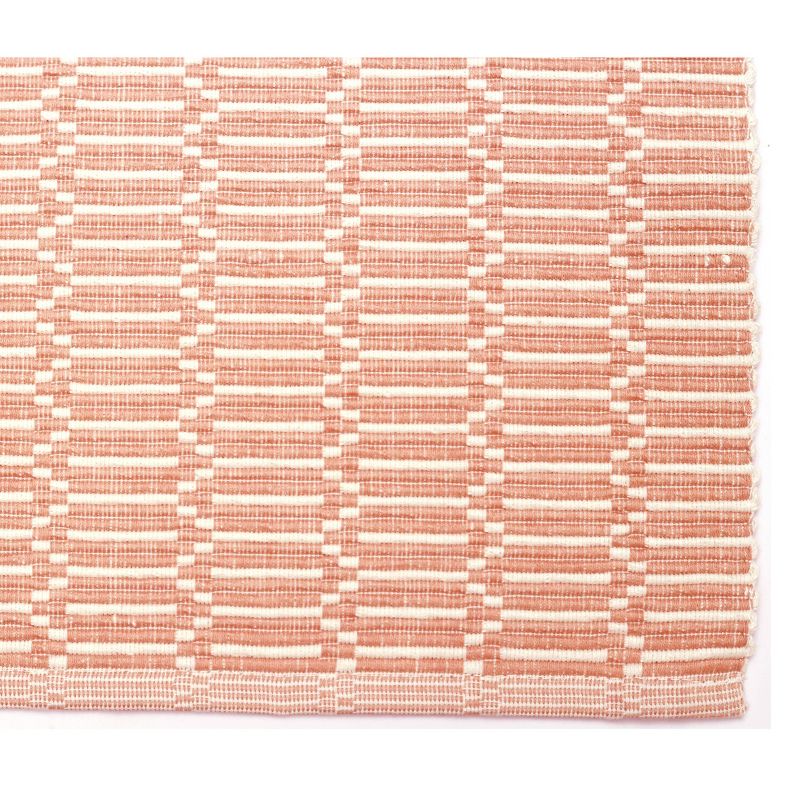 Modern Single Layer Ribbed Table Runner Pink - Threshold™, 4 of 5