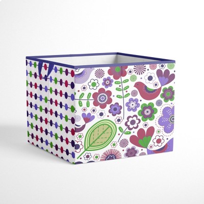 Bacati - Botanical Purple Storage Box Large