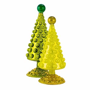 Cody Foster 8.0 Inch Mid-Century Modern Tree Chartreuse Christmas Decorative Tree Set , Christmas Decor St Patrick's Day Easter (2PC) - 1 of 4