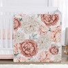 Sweet Jojo Designs Girl Baby Crib Bedding Set - Pink and Ivory Peony Floral Garden Collection 4pc - 4 of 4