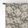 Holli Zollinger Indra Poppy Dark Single Panel Sheer Window Curtain - Deny Designs - 4 of 4