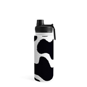 MariaMariaCreative Mooooo Black and White Water Bottle - Society6 - 1 of 4