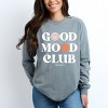 Simply Sage Market S.W.Smiley Good Mood Club Garment Dyed Long Sleeve - 2 of 4