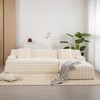 Whisen 110" Cloud Sectional Sofa Upholstered Couch Free-combined Sofa for Living Room - 2 of 4