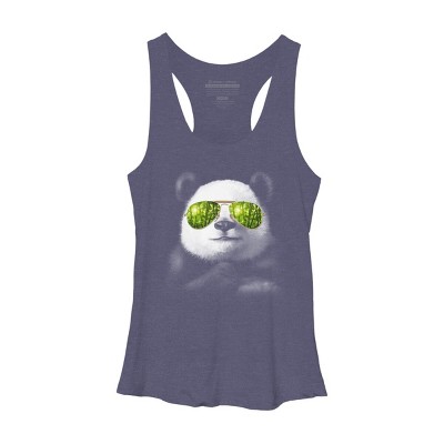 Women's Design By Humans cool panda By jun_salazar216 Racerback Tank Top