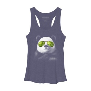 Women's Design By Humans cool panda By jun_salazar216 Racerback Tank Top - 1 of 3