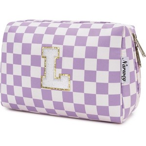 Narwey Birthday Gifts for Women Teen Girls Kids Personalized Initial Makeup Bag - 1 of 3
