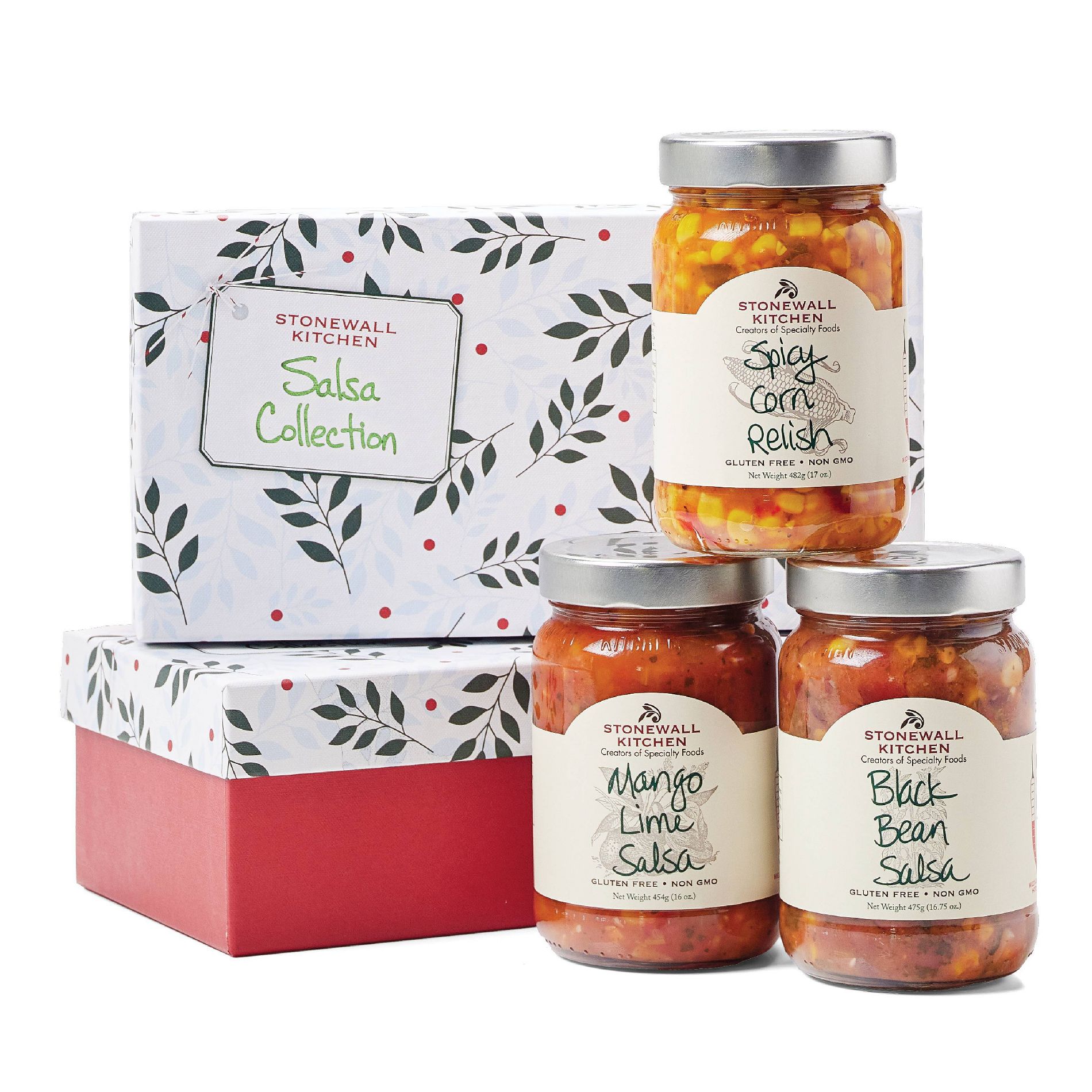Stonewall Kitchen Holiday Dips and Salsa Gift Set - 5.35lbs/3pc