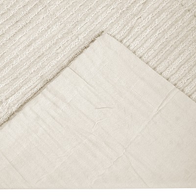 Ivory Cotton Chenille Tufted Euro Sham